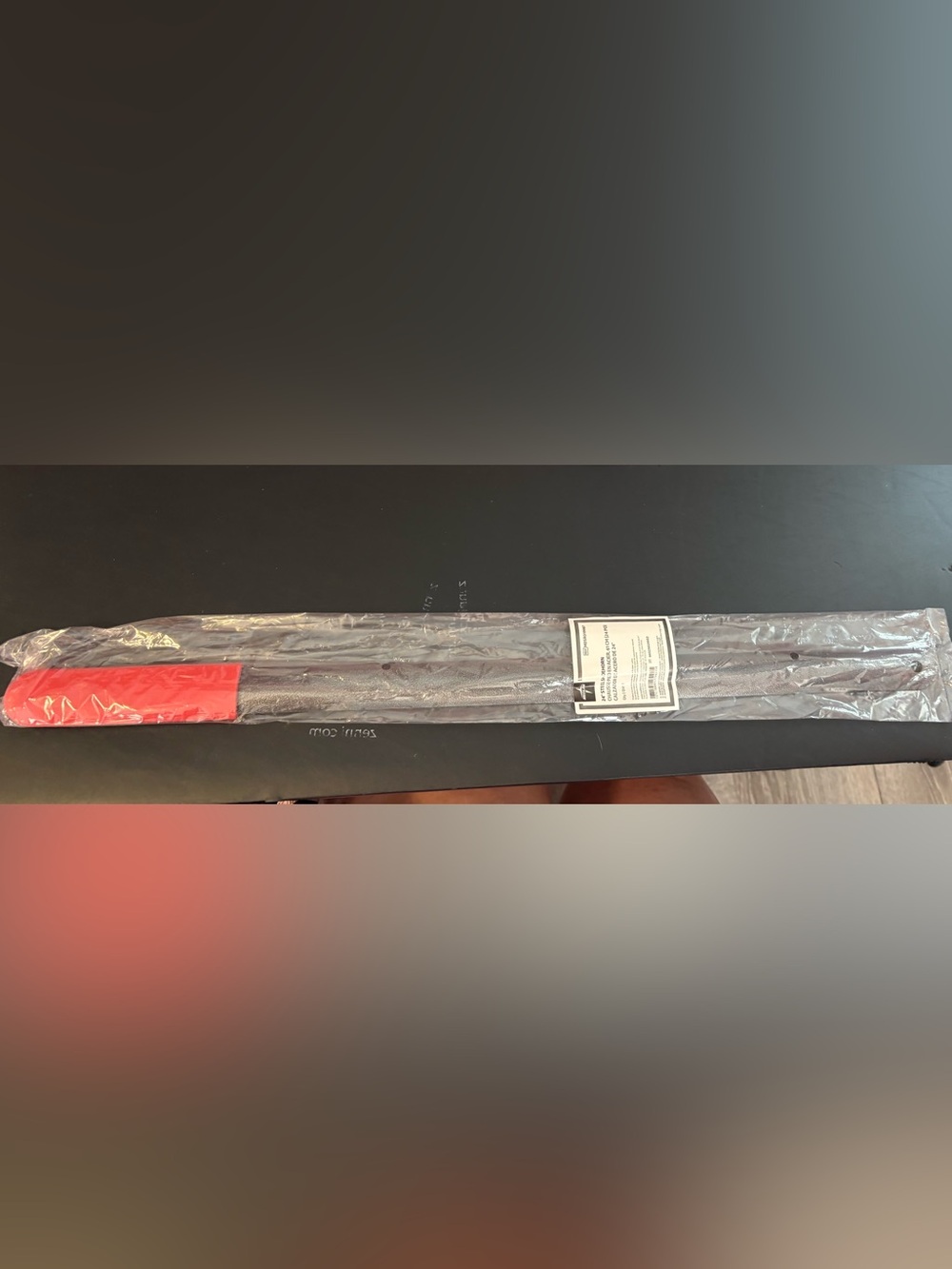 New Medline 24" Steel Shoehorn red textured grip. Disabled Seniors Post Surgery